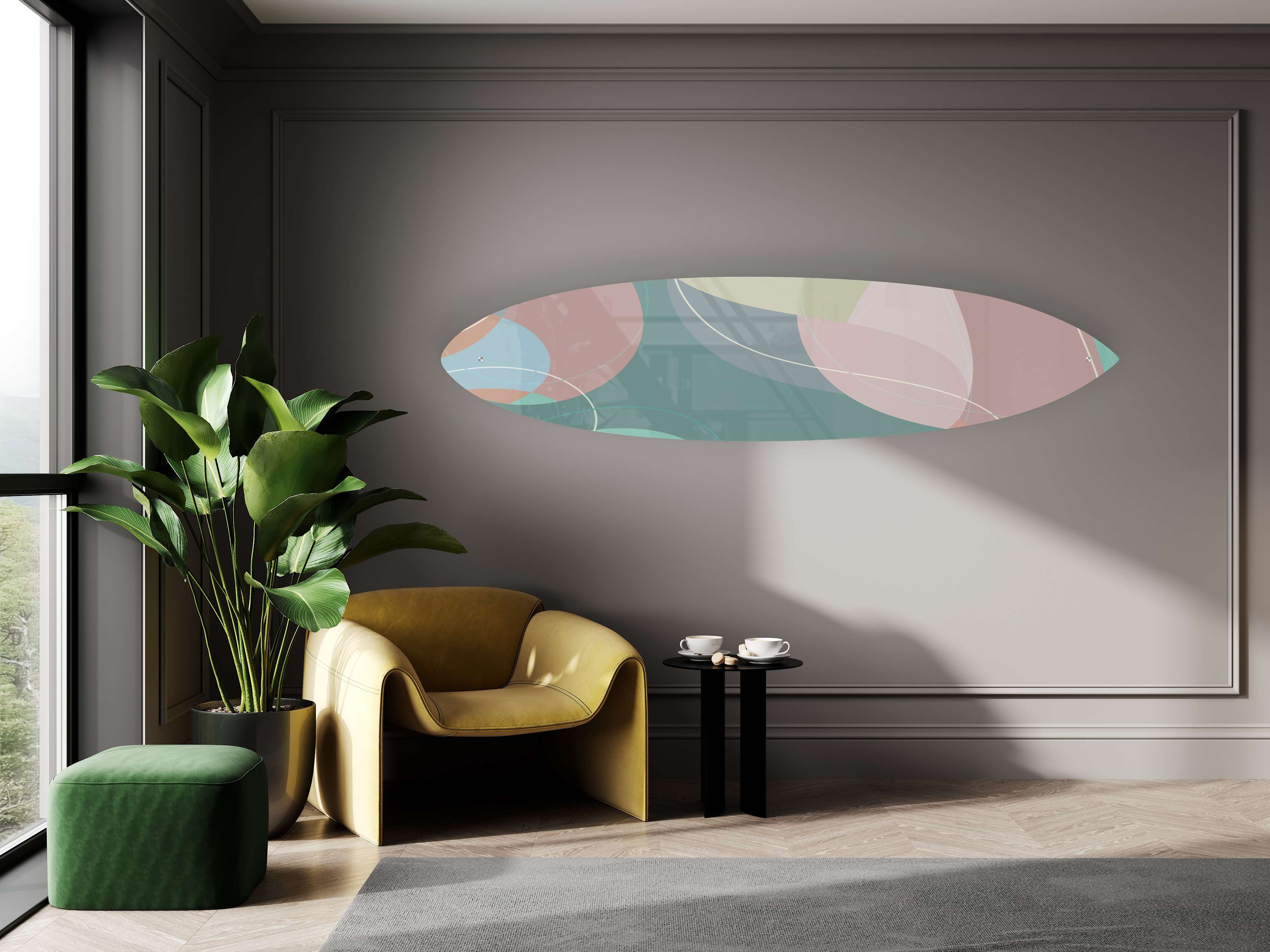 Color Palette Acrylic Surfboard Wall Art - Decor Addict, LLC