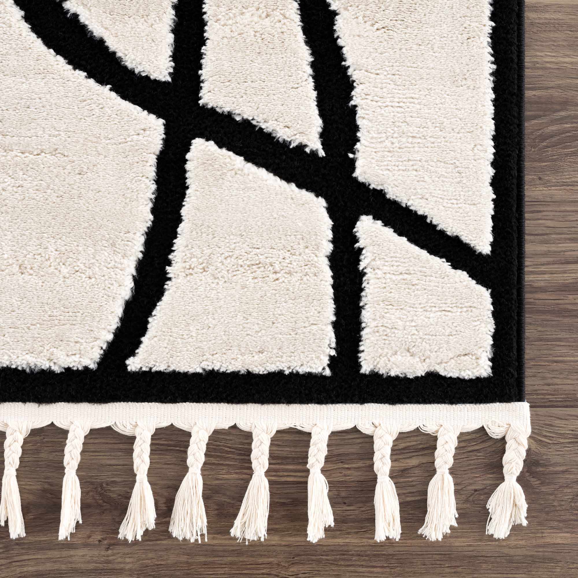 Azana Black & White Area Rug - Decor Addict, LLC