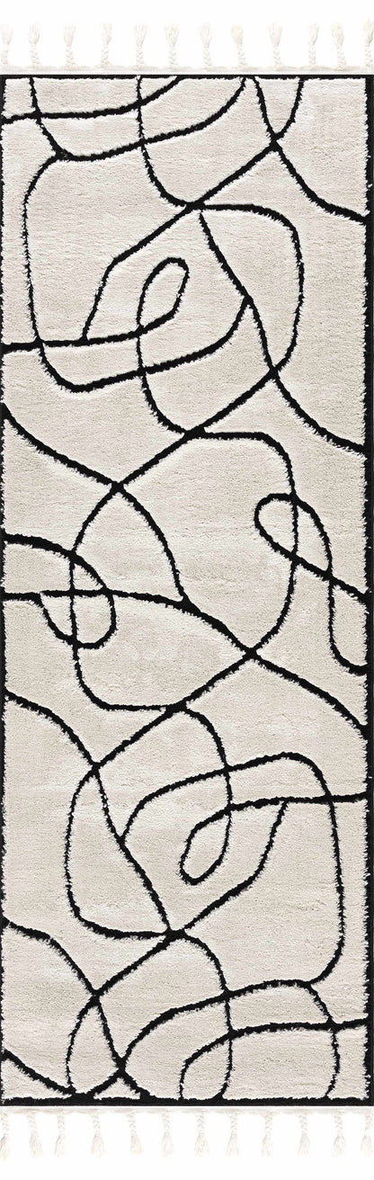 Azana Black & White Area Rug - Decor Addict, LLC