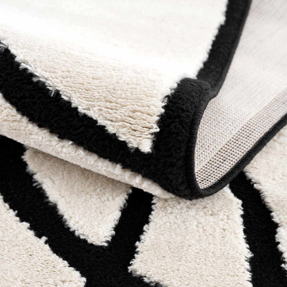 Azana Black & White Area Rug - Decor Addict, LLC