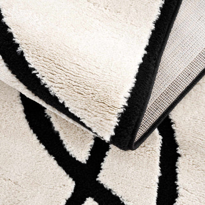 Azana Black & White Area Rug - Decor Addict, LLC