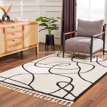 Azana Black & White Area Rug - Decor Addict, LLC