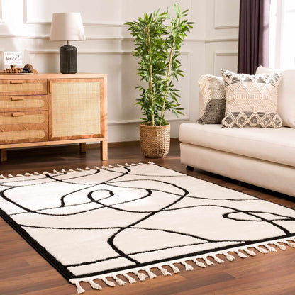 Azana Black & White Area Rug - Decor Addict, LLC