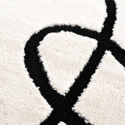 Azana Black & White Area Rug - Decor Addict, LLC