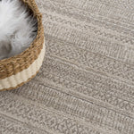 Nate Beige Tribal High Pile Carpet - Decor Addict, LLC