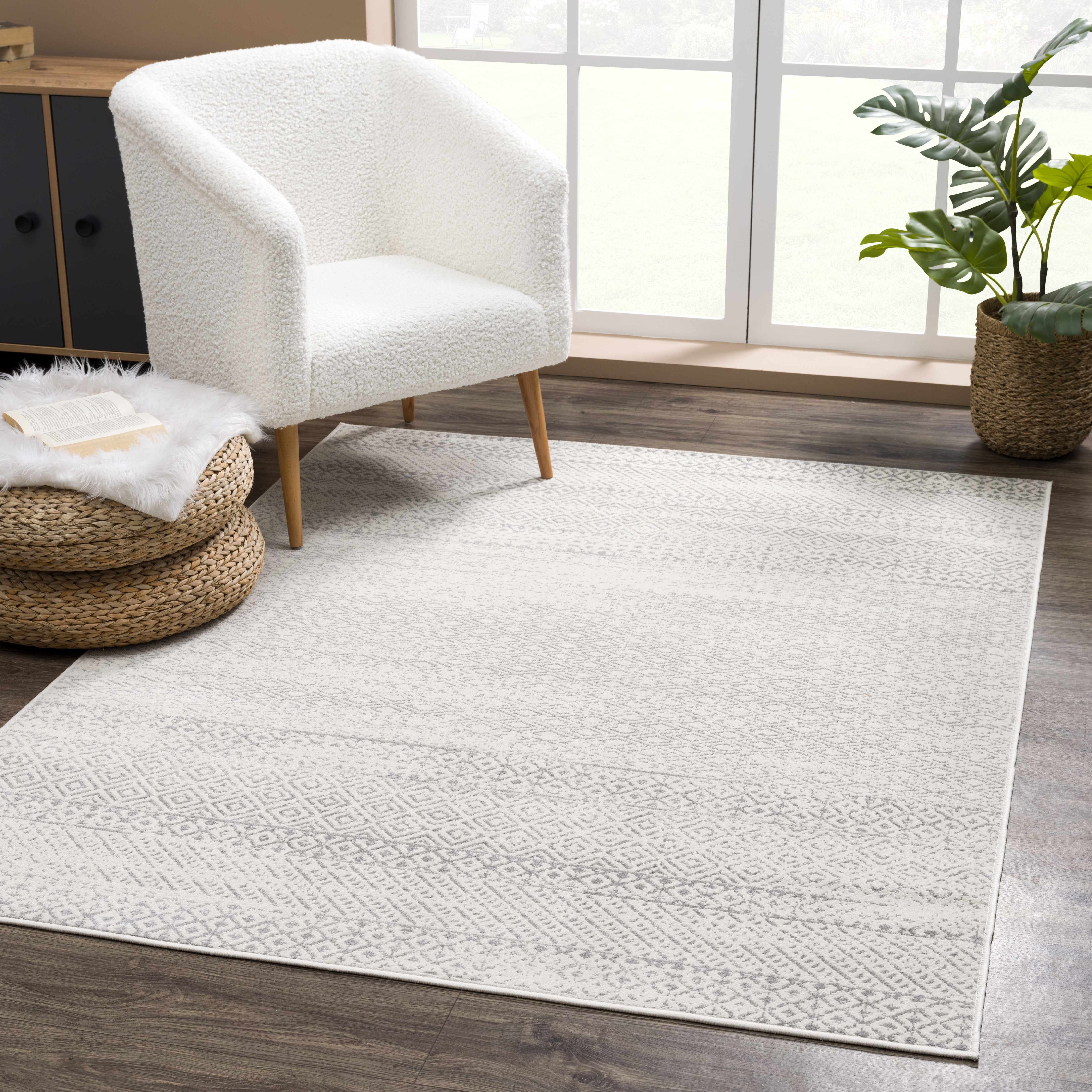 Tigri Aztec Ivory & Gray 2317 Area Rug - Decor Addict, LLC