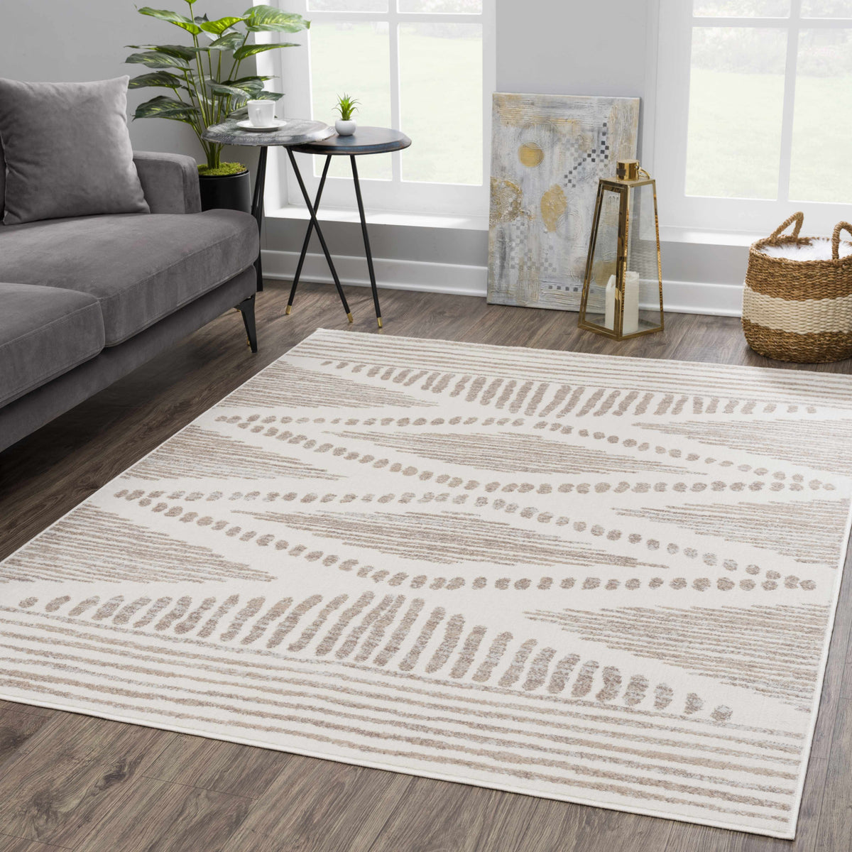 Tigrisis Beige 2328 Area Rug - Decor Addict, LLC