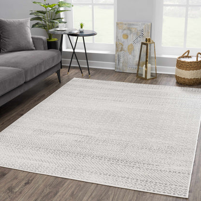 Tigri Aztec Ivory & Gray 2317 Area Rug - Decor Addict, LLC