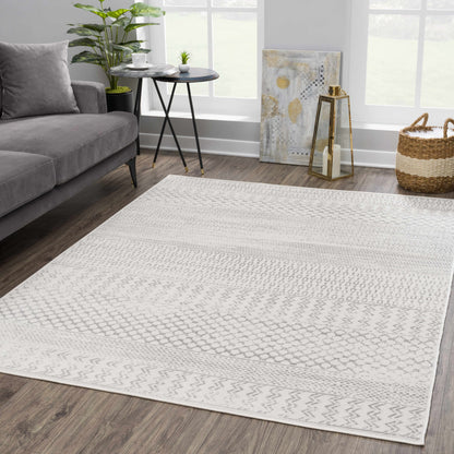 Tigri Aztec Ivory & Gray 2318 Area Rug - Decor Addict, LLC
