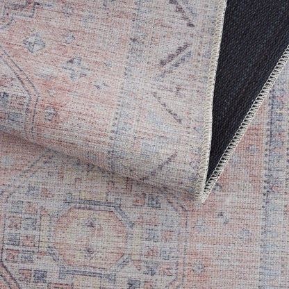 Morcott Peach Washable Area Rug - Decor Addict, LLC