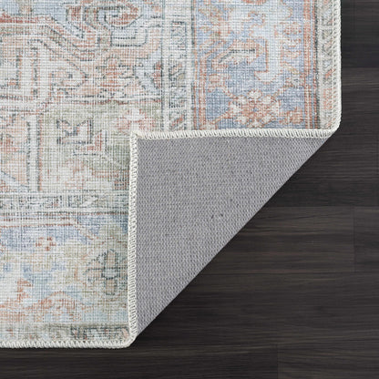 Rust Maayon Washable Rug - Decor Addict, LLC