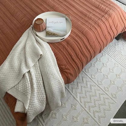 Drago White Washable Area Rug - Decor Addict, LLC