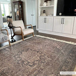 Dusty Sage Greenpoint Medallion Washable Area Rug - Decor Addict, LLC