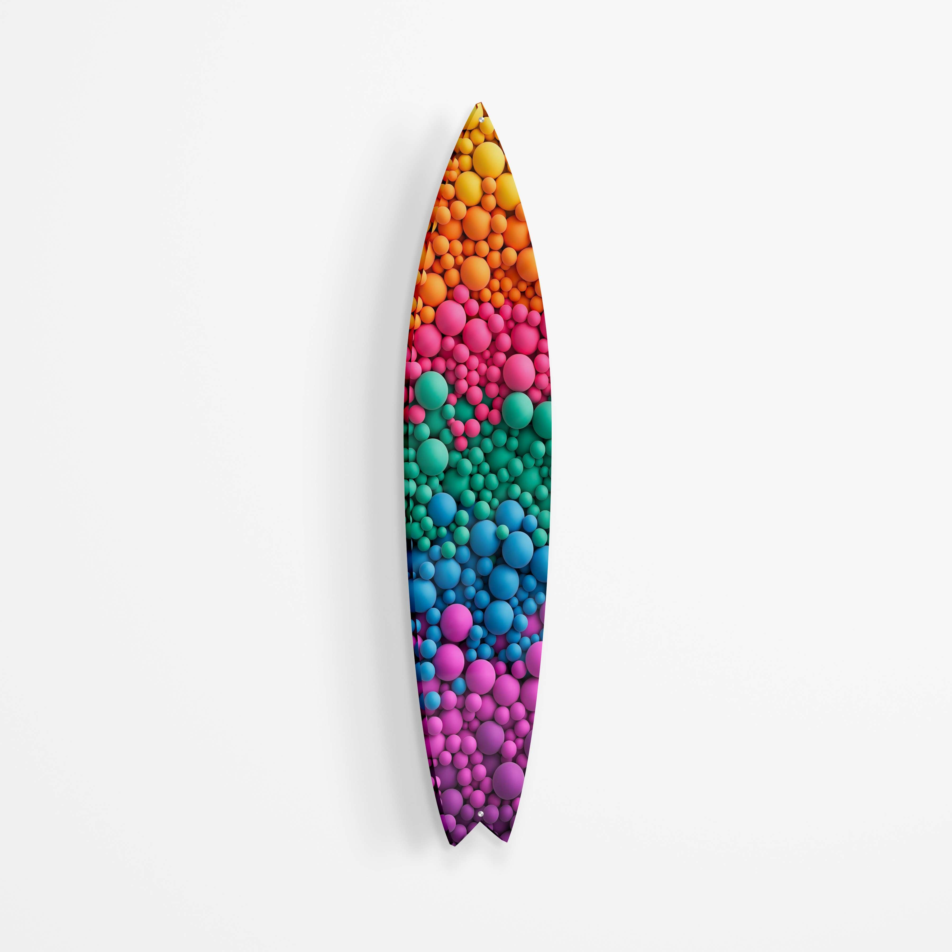 Bubble Balls Acrylic Surfboard Wall Art - Decor Addict, LLC