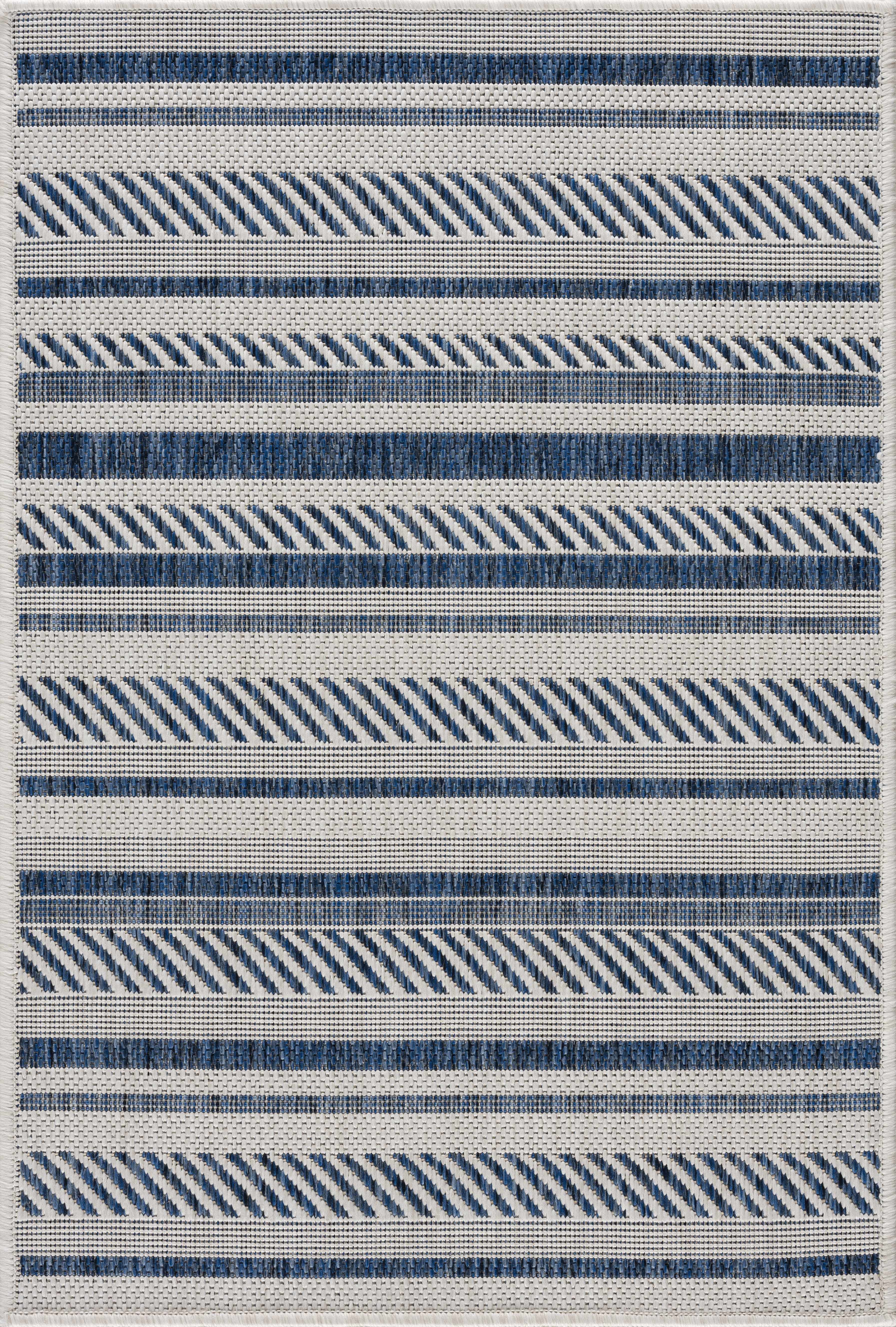 Olin White&Blue Performance Rug - Decor Addict, LLC