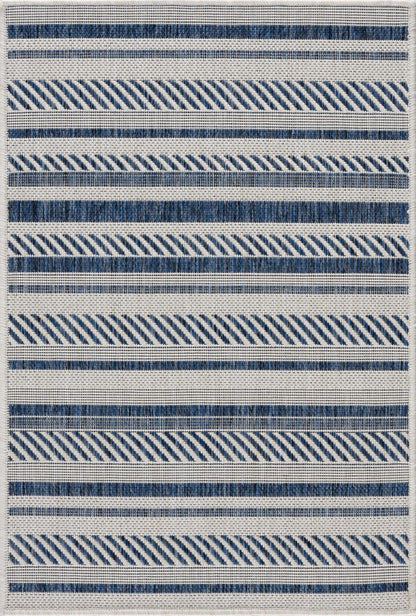 Olin White&Blue Performance Rug - Decor Addict, LLC