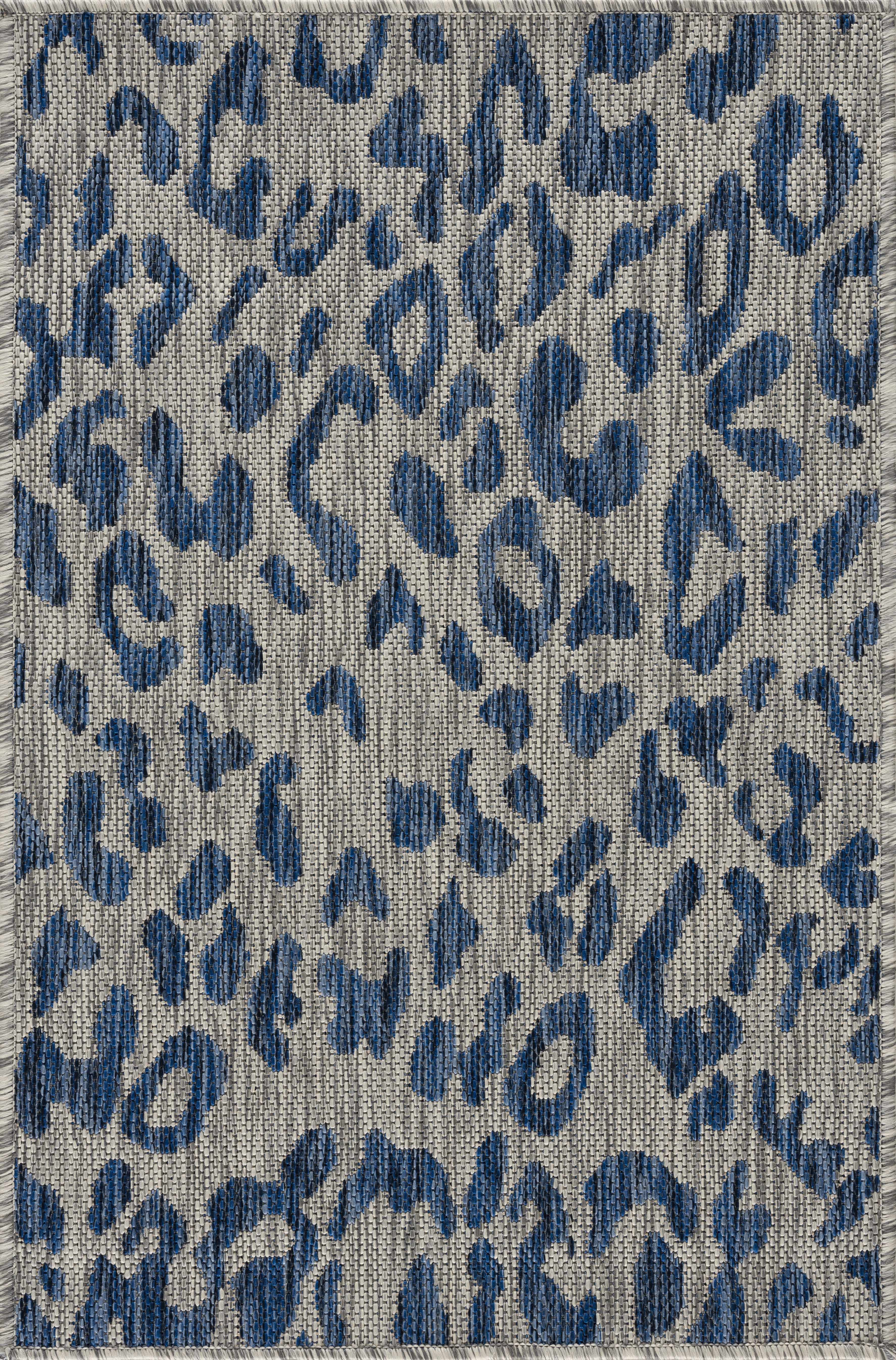 Skipsea Blue Leopard Performance Rug - Decor Addict, LLC