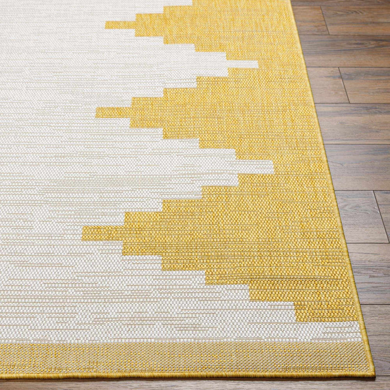 Djugun Yellow Outdoor Rug - Decor Addict, LLC