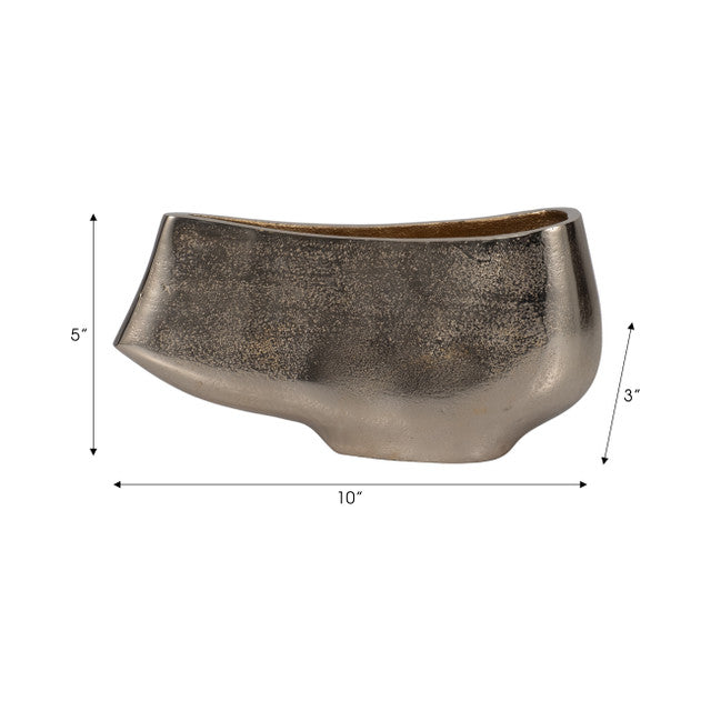 Metal, 10" Andria Small Gold Vase - Decor Addict, LLC