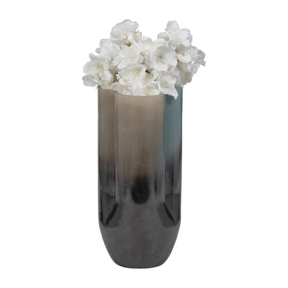 12" Lyna Medium Blue Glass Vase - Decor Addict, LLC