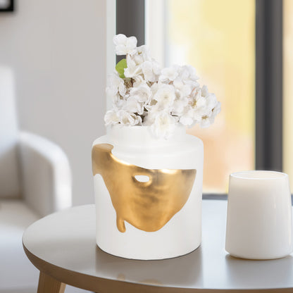 10" Procida Small Vase, White - Decor Addict, LLC