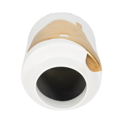 10" Procida Small Vase, White - Decor Addict, LLC