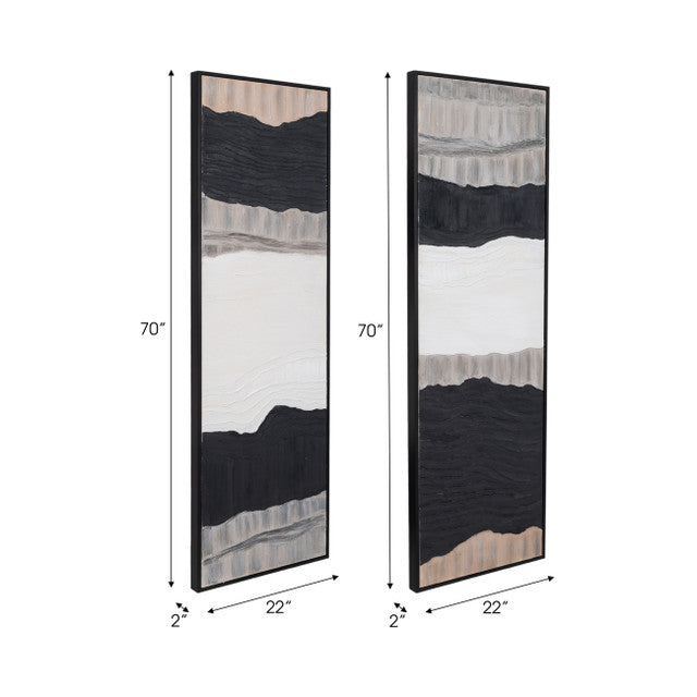 S/2 22X70 Dario Handpainted Wall Art - Thumbnail 3