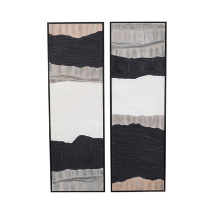 S/2 22X70 Dario Handpainted Wall Art - Decor Addict, LLC