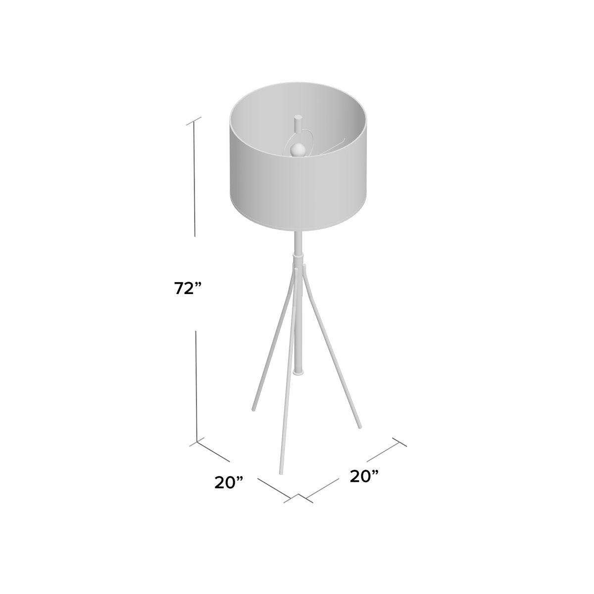 Tripod Floor Lamp - Thumbnail 2