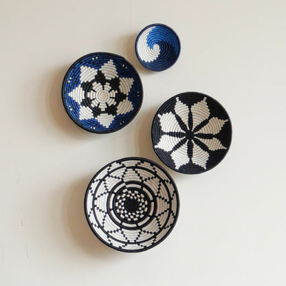 10" Medium Black Hope Round Basket - Decor Addict, LLC