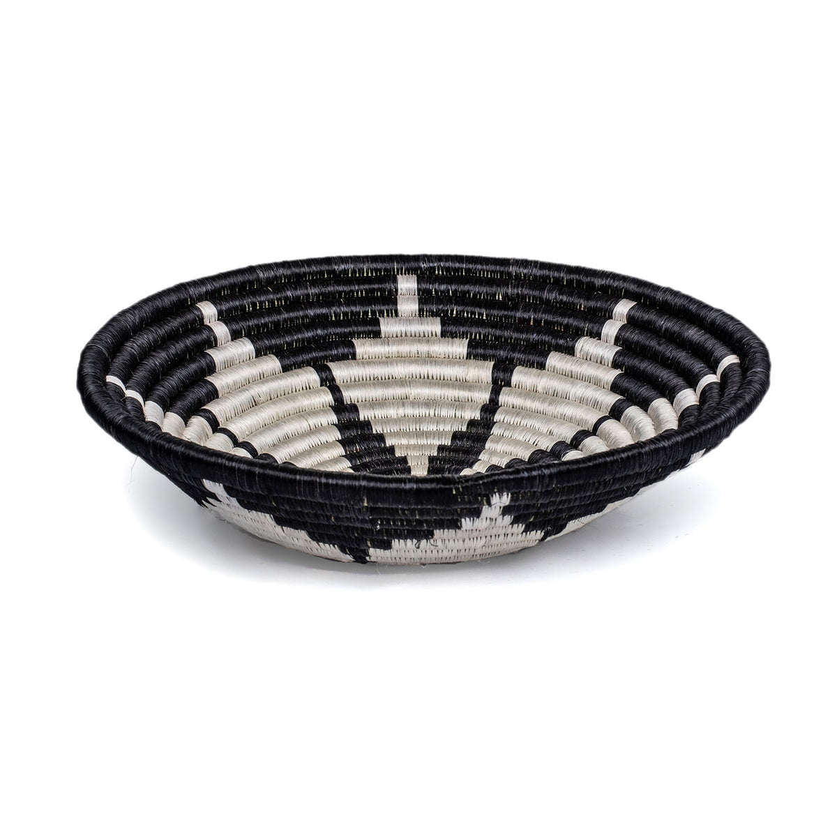 10" Medium Black Hope Round Basket - Decor Addict, LLC