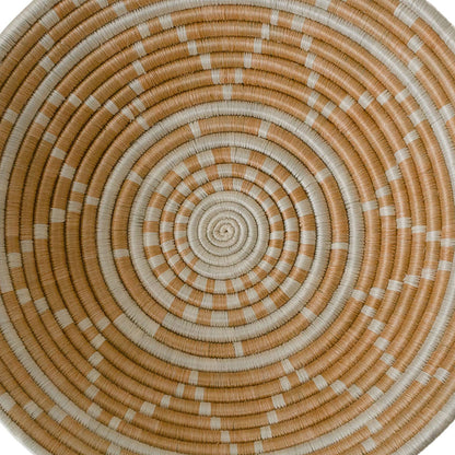 12" Large Apricot Burst Round Basket - Decor Addict, LLC