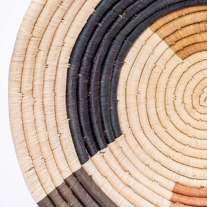 14" Extra Large Peach Msanii Round Basket - Decor Addict, LLC