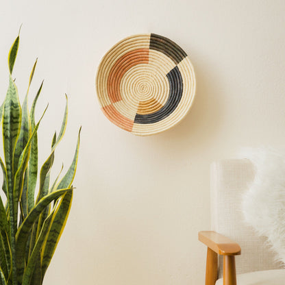 14" Extra Large Peach Msanii Round Basket - Decor Addict, LLC