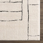 Keats Black & White Area Rug - Decor Addict, LLC