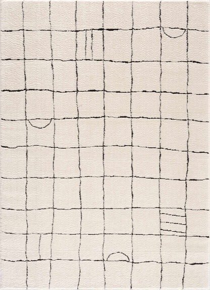 Keanu Black & White Gambit Rug - Decor Addict, LLC