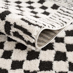 Leryn Black & White Checkered Area Rug - Decor Addict, LLC