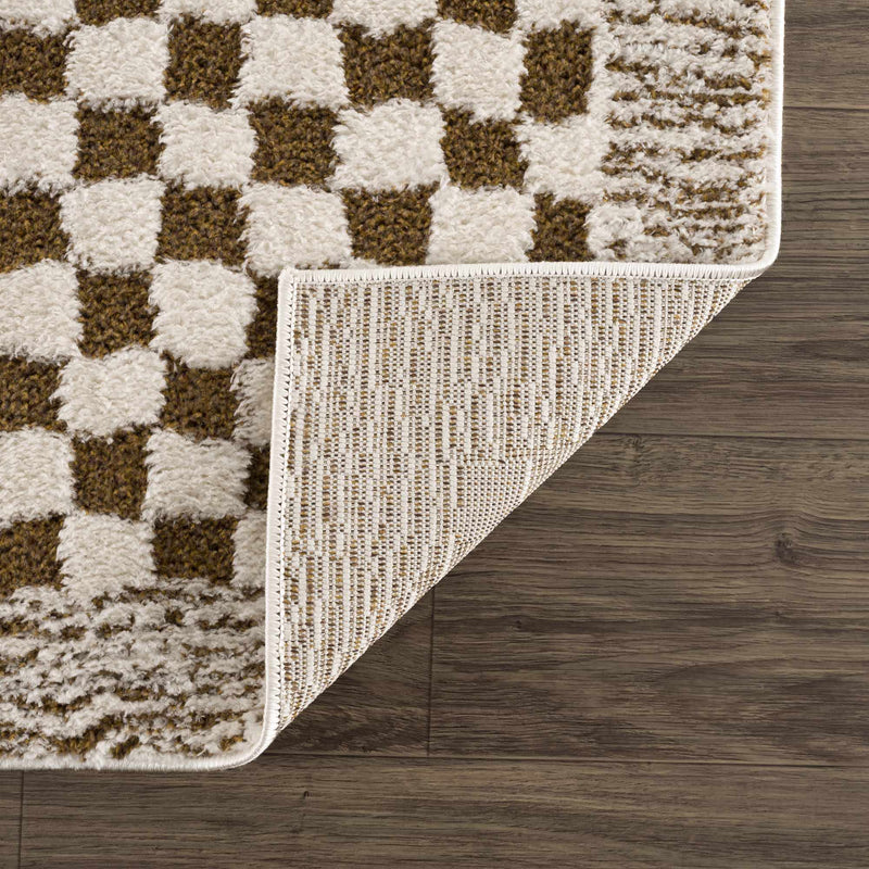 Leryn Brown&White Checkered Rug - Decor Addict, LLC