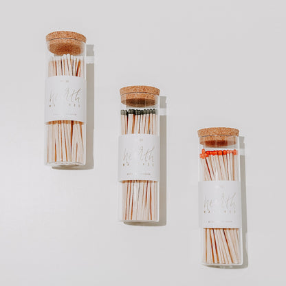 White Tip Hearth Matches - 80 Count, 7" - Decor Addict, LLC