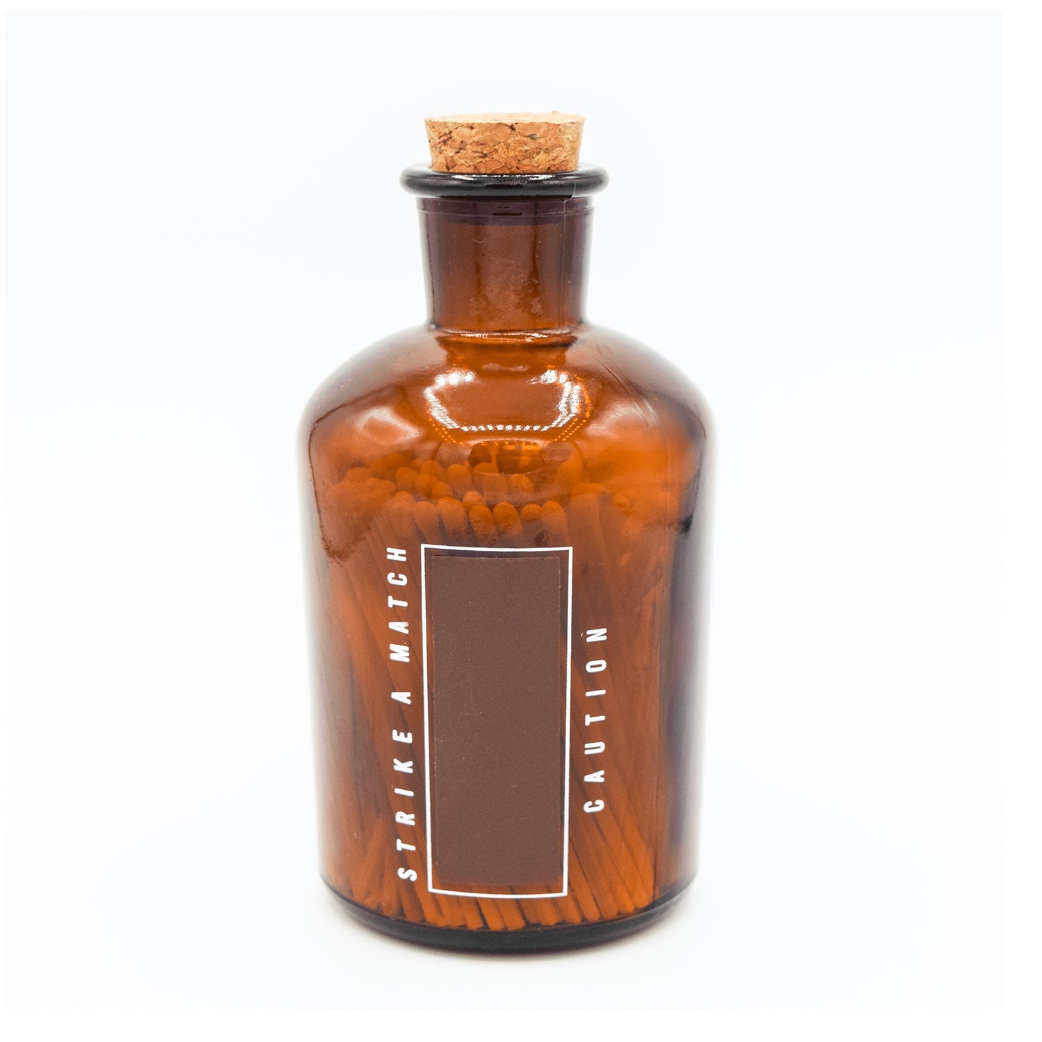 White Tip Medium Amber Apothecary Safety Matches - 100 Count, 3" - Decor Addict, LLC