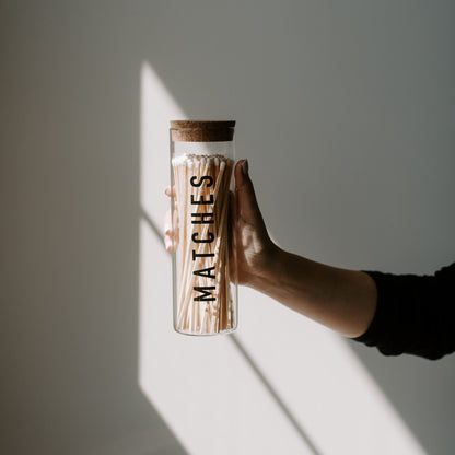 White Tip Hearth Matches - 80 Count, 7" - Decor Addict, LLC