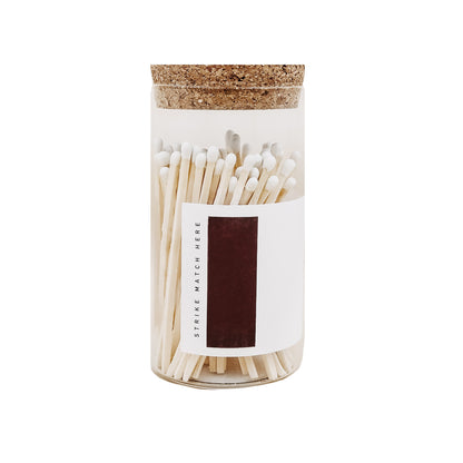 White Tip Medium Hearth Matches - 100 Count, 4" - Decor Addict, LLC