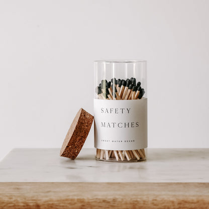 Black Tip Medium Hearth Matches - 100 Count, 4" - Decor Addict, LLC