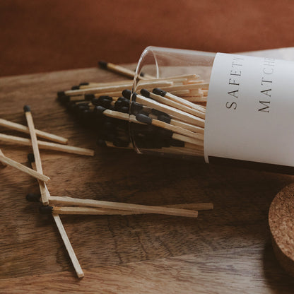 Black Tip Medium Hearth Matches - 100 Count, 4" - Decor Addict, LLC