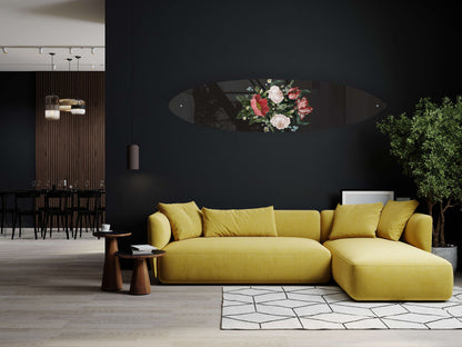 Floral Bouquet Design Acrylic Surfboard Wall Art - Decor Addict, LLC