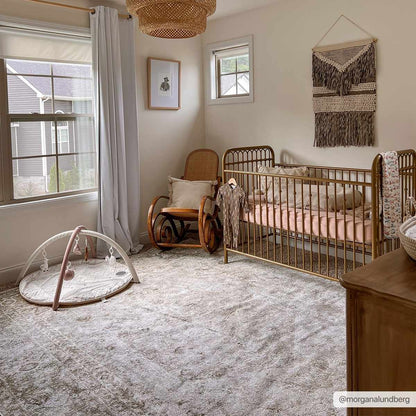 Gael Cream Washable Area Rug - Decor Addict, LLC