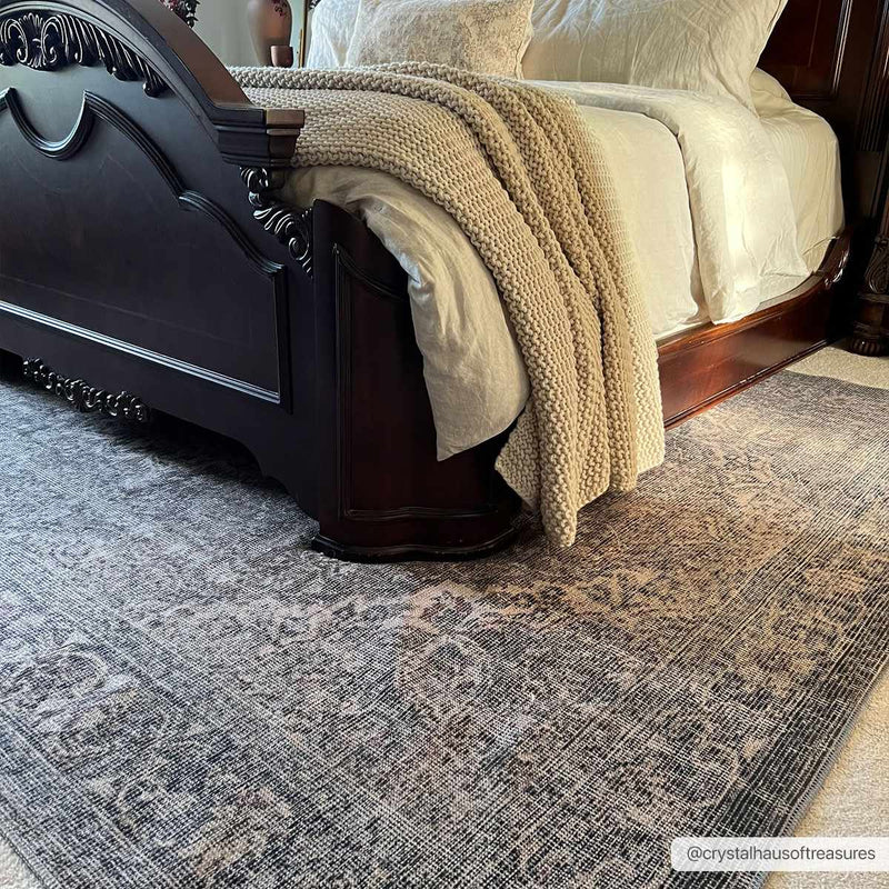 Dusty Sage Greenpoint Medallion Washable Area Rug - Decor Addict, LLC