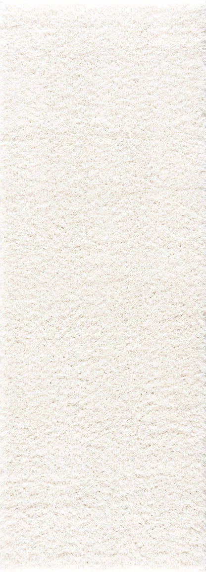 Faina Solid Cream Shag Rug Washable - Decor Addict, LLC
