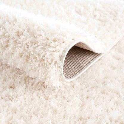 Faina Solid Cream Shag Rug Washable - Decor Addict, LLC