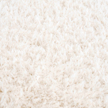 Faina Solid Cream Shag Rug Washable - Decor Addict, LLC